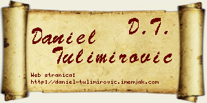 Daniel Tulimirović vizit kartica